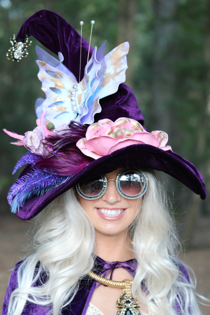 BUTTERFLY & BLOOM WITCH HAT (ONE OF A KIND)