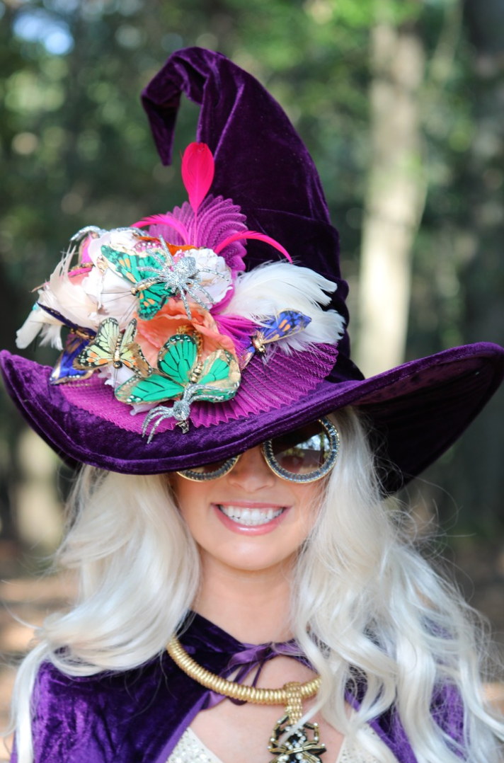 GARDEN PARTY WITCH HAT (ONE OF A KIND)