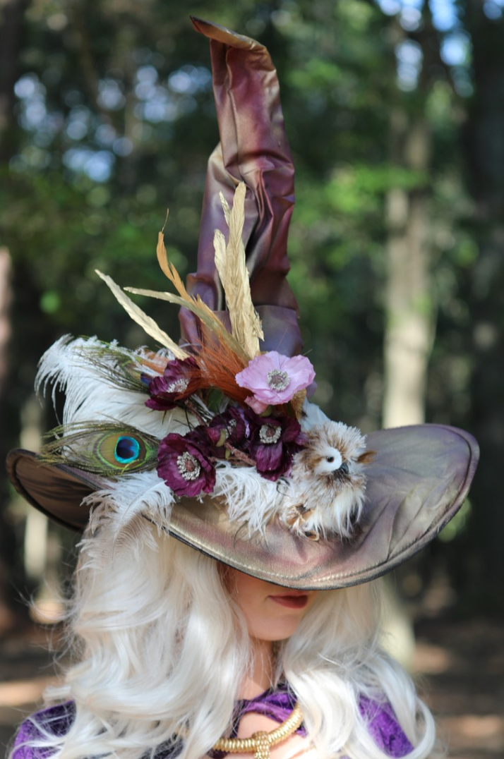 THE ENCHANTED FOREST WITCH HAT (ONE OF A KIND)