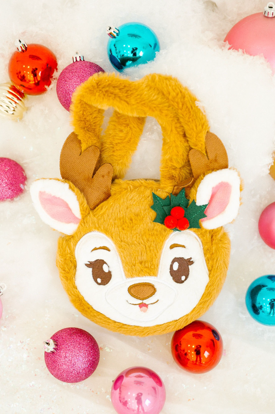 MINI KIDS REINDEER PLUSH PURSE PURSE Judith March