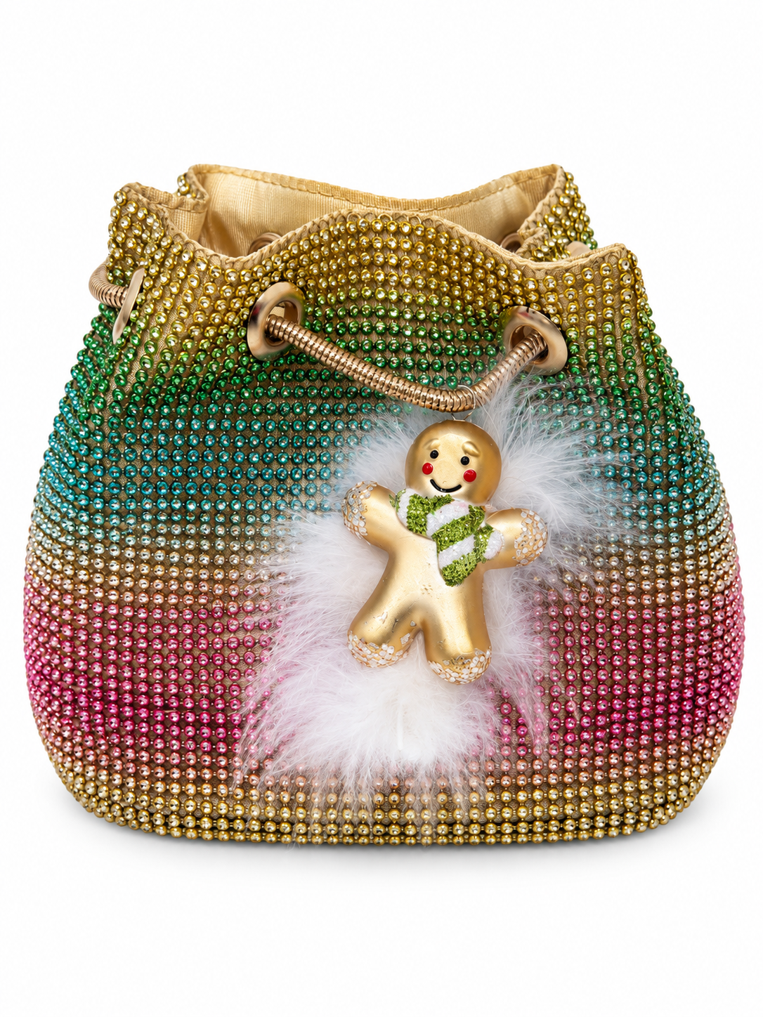 GINGERBREAD GLAM BUCKET BAG PURSE Judith March