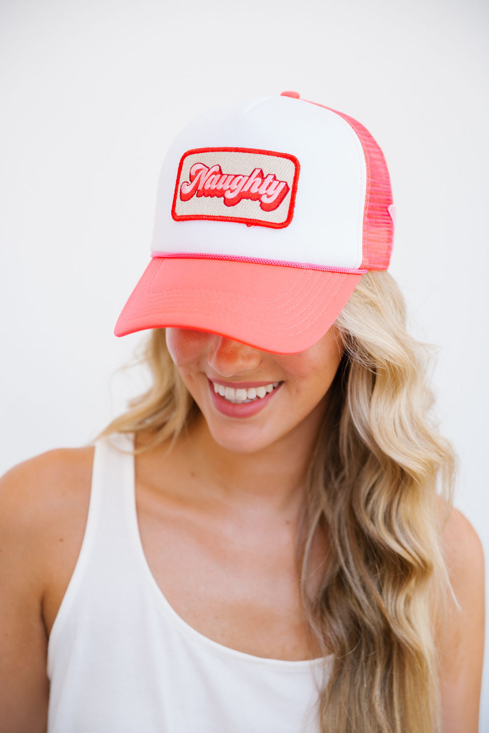 NAUGHTY PATCH TRUCKER HAT Judith March