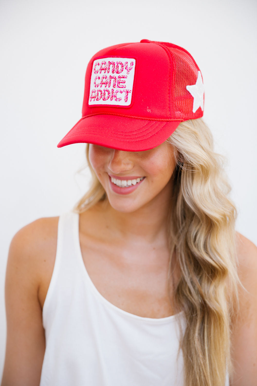 CANDY CANE ADDICT PATCH HATS Judith March