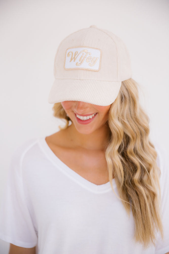 WIFEY CORDUROY HAT Judith March