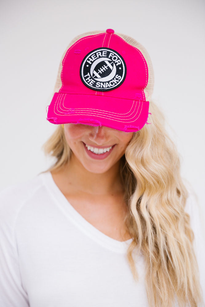 HERE FOR THE SNACKS HATS Judith March