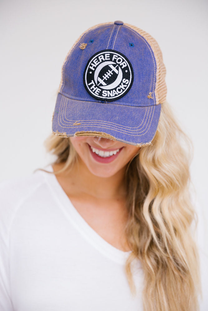 HERE FOR THE SNACKS HATS Judith March