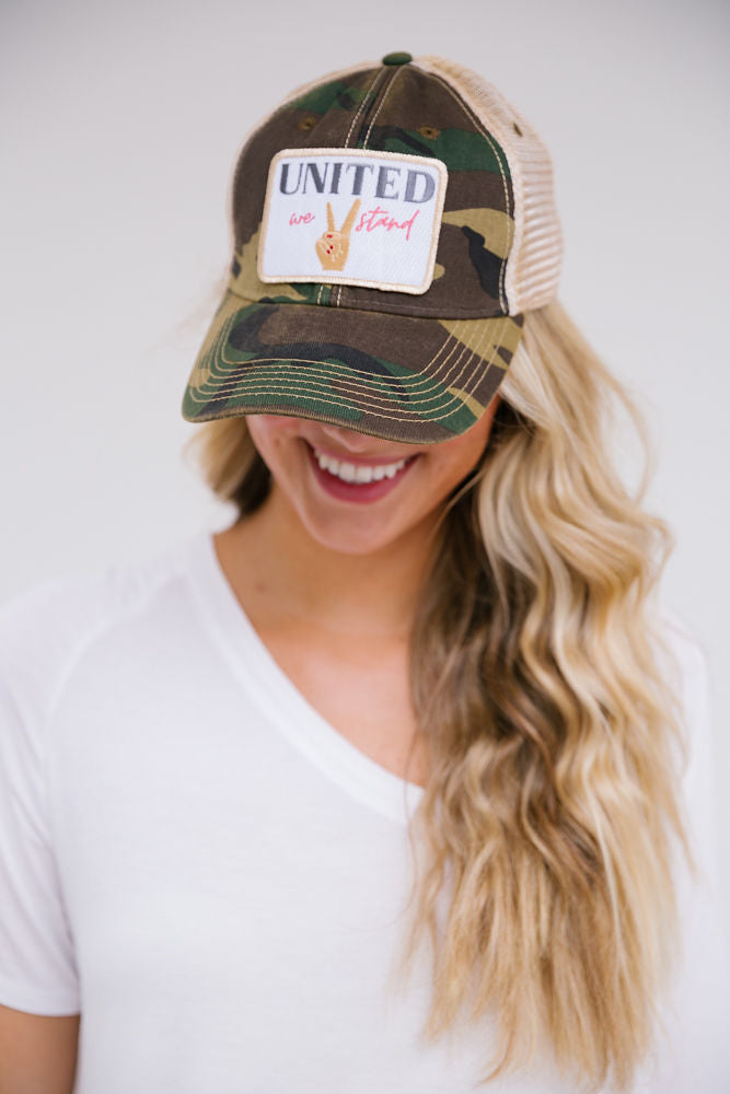 UNITED WE STAND PATCH HATS Judith March