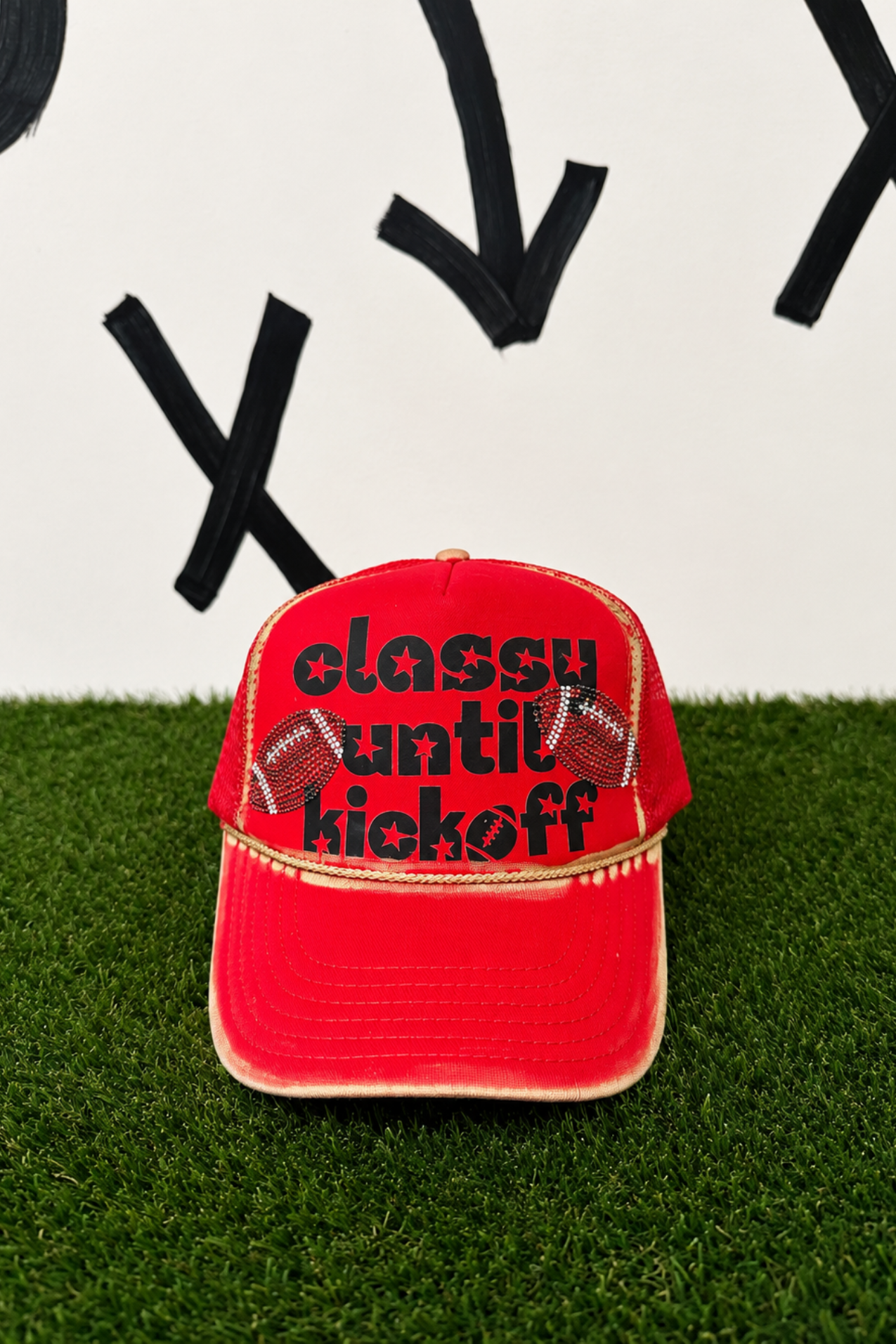 CLASSY UNTIL KICKOFF TRUCKER HATS TRUCKER HAT Judith March