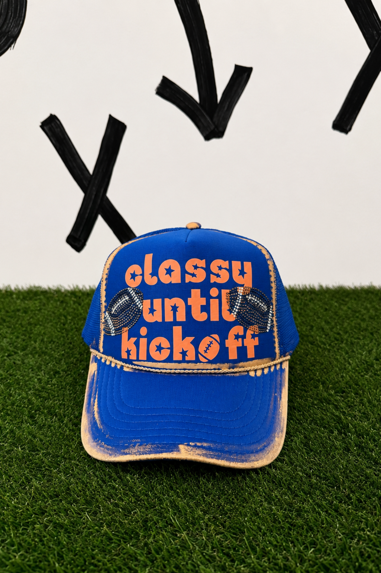 CLASSY UNTIL KICKOFF TRUCKER HATS TRUCKER HAT Judith March