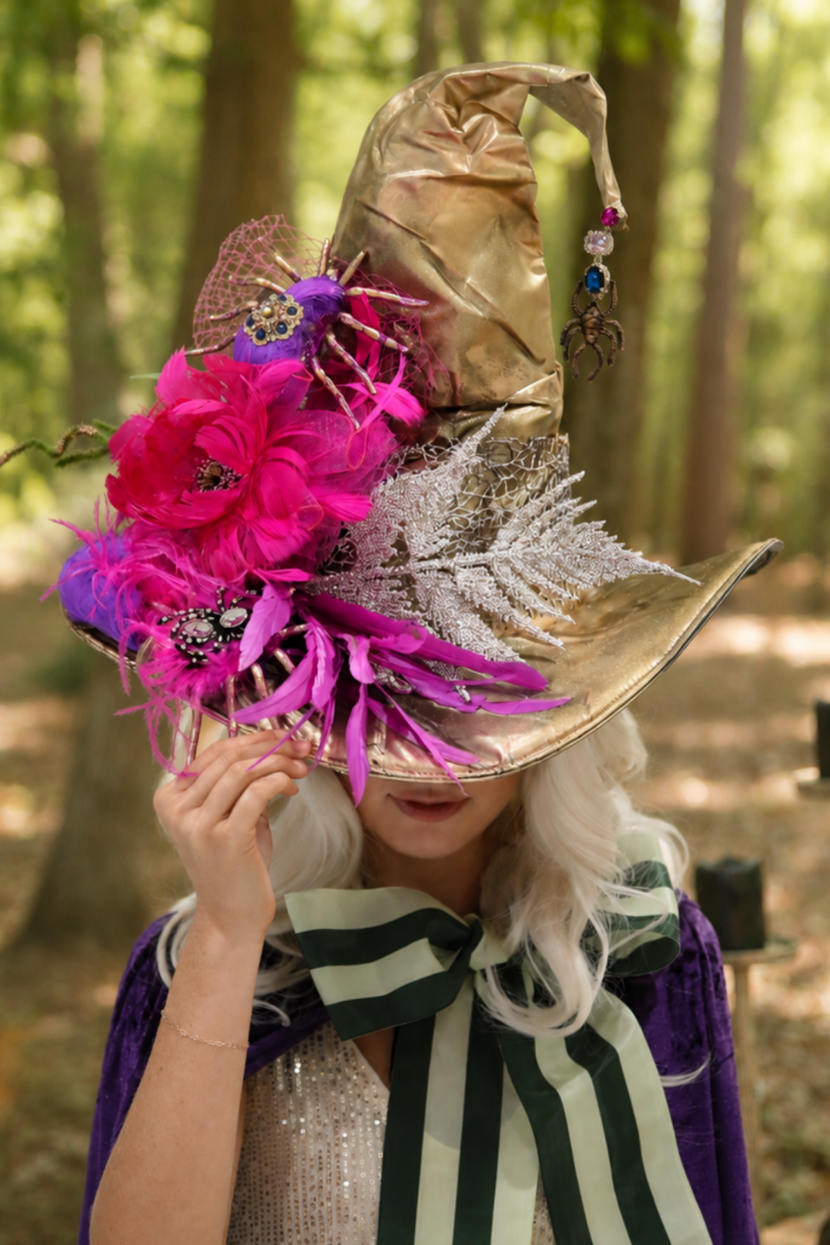 THE GOLDEN SPIDER SPELL WITCH HAT (ONE OF A KIND)