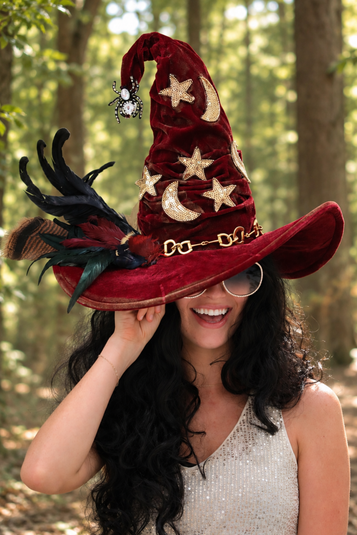 THE CRIMSON MOON WITCH HAT (ONE OF A KIND)