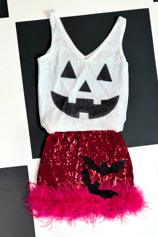 BAT CRAZY PINK SEQUIN SKIRT SKIRT Judith March
