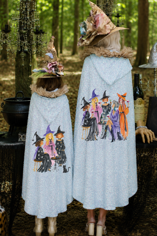 MINI KIDS WITCH'S NIGHT OUT SEQUIN CAPE - ONE SIZE