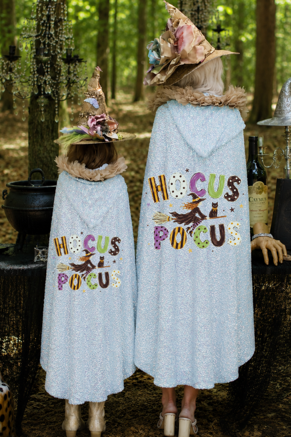 HOCUS POCUS SEQUIN CAPE - ONE SIZE
