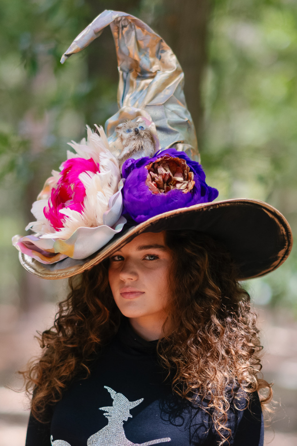 MYSTIC GARDEN WITCH HAT (ONE OF A KIND)