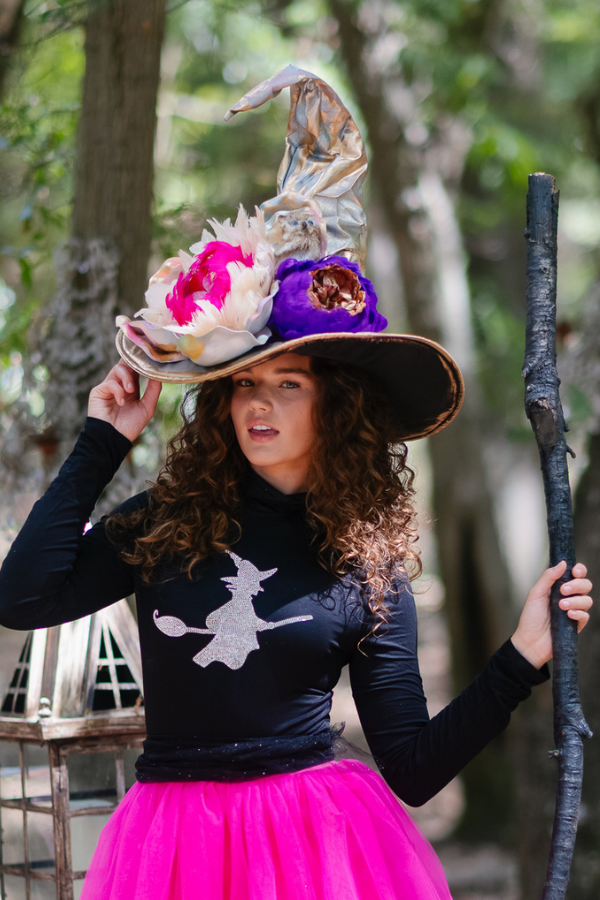 MYSTIC GARDEN WITCH HAT (ONE OF A KIND)