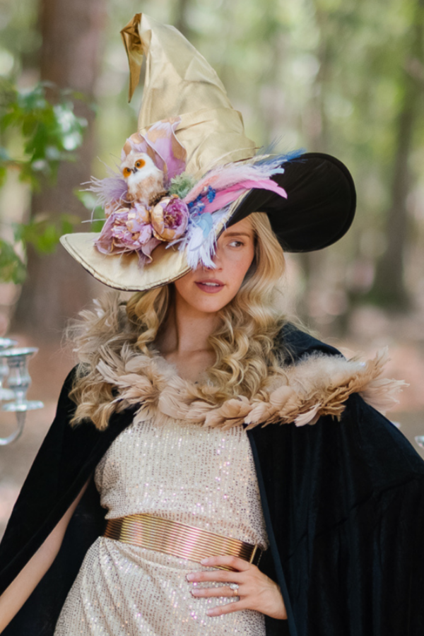 THE PASTEL PLUMAGE WITCH HAT (ONE OF A KIND)