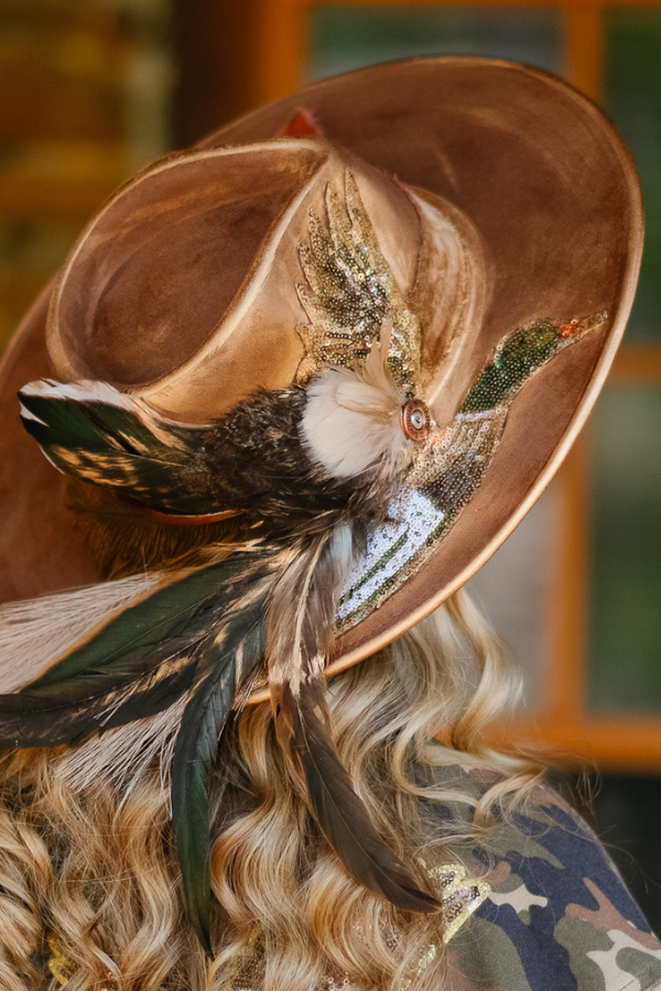 THE GAMEBIRD GLAMOUR RANCHER HAT RANCHER HAT Judith March