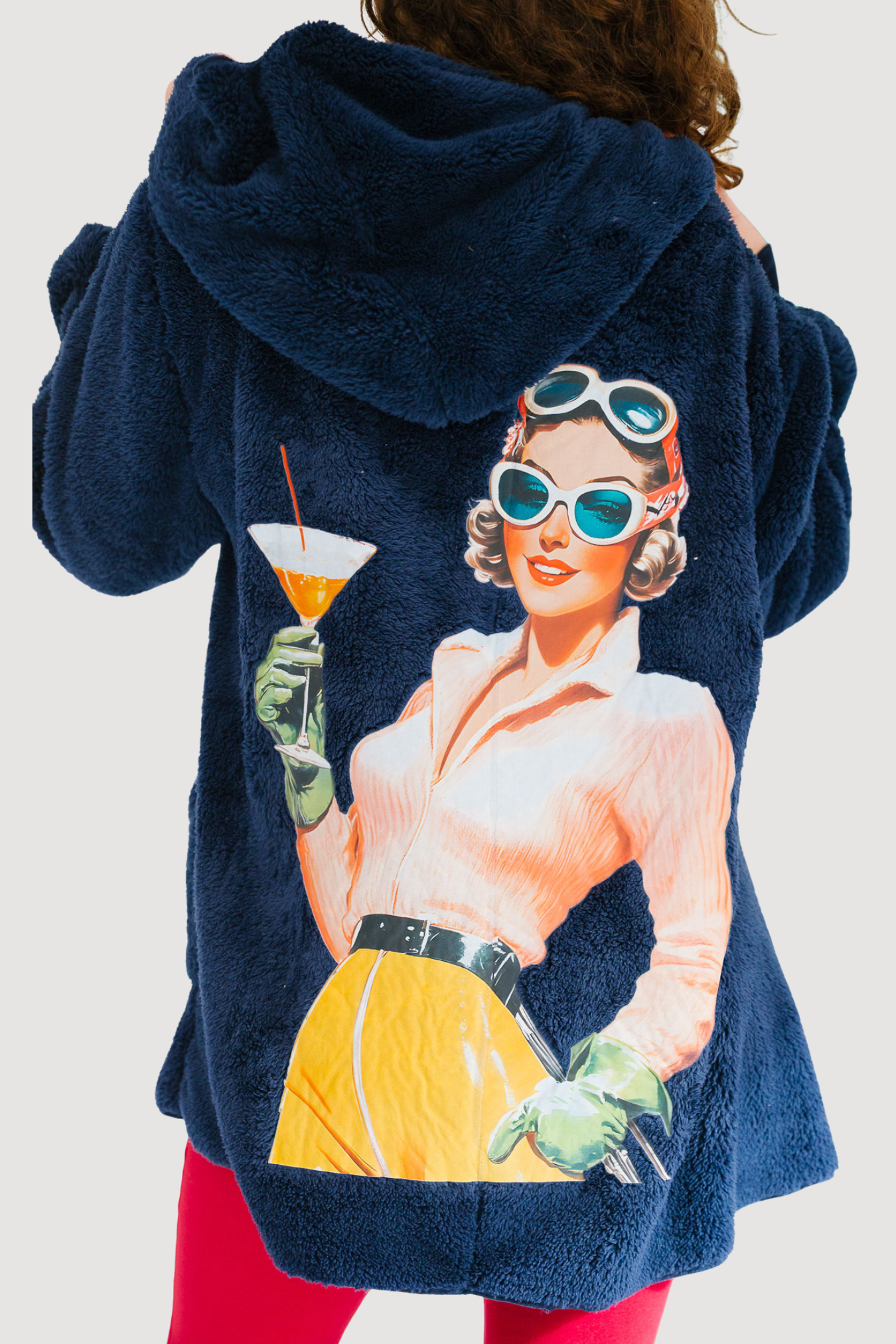 *SKI MARTINI NAVY CARDIGAN - ONE SIZE HAT Judith March