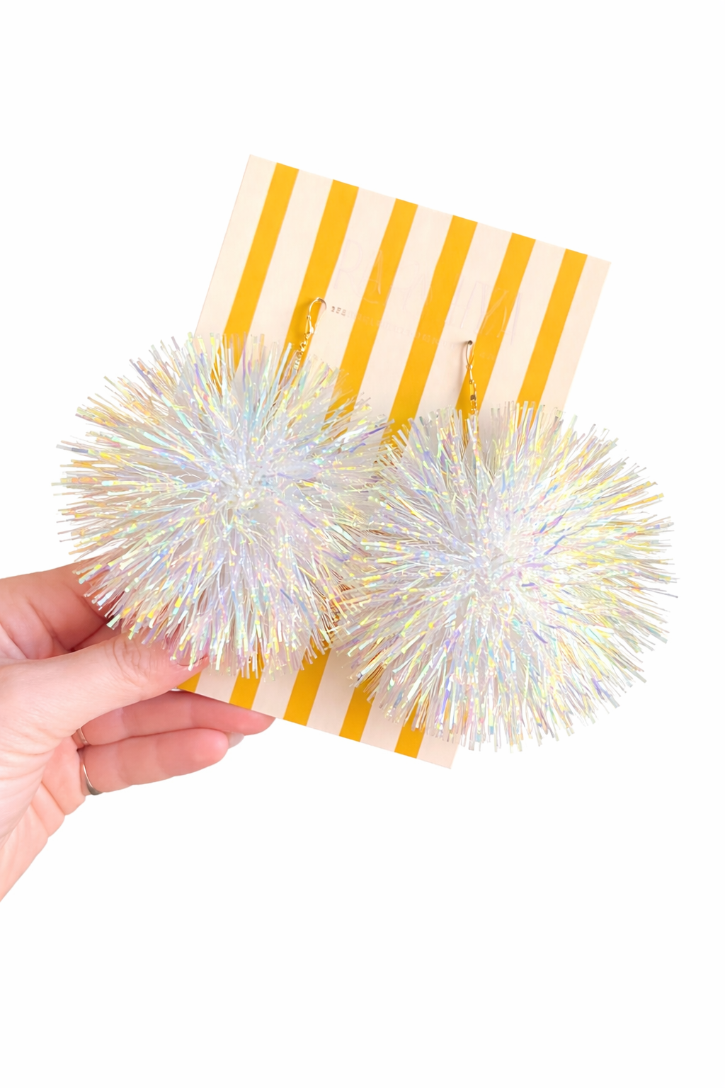 IRIDESCENT POM EARRINGS earrings Judith March