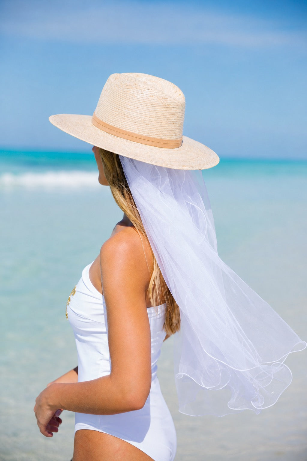 COASTAL BRIDE SUN HAT HAT Judith March