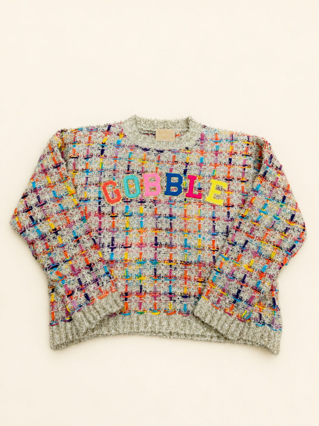 GOBBLE GLAM TWEED SWEATER SWEATER Judith March