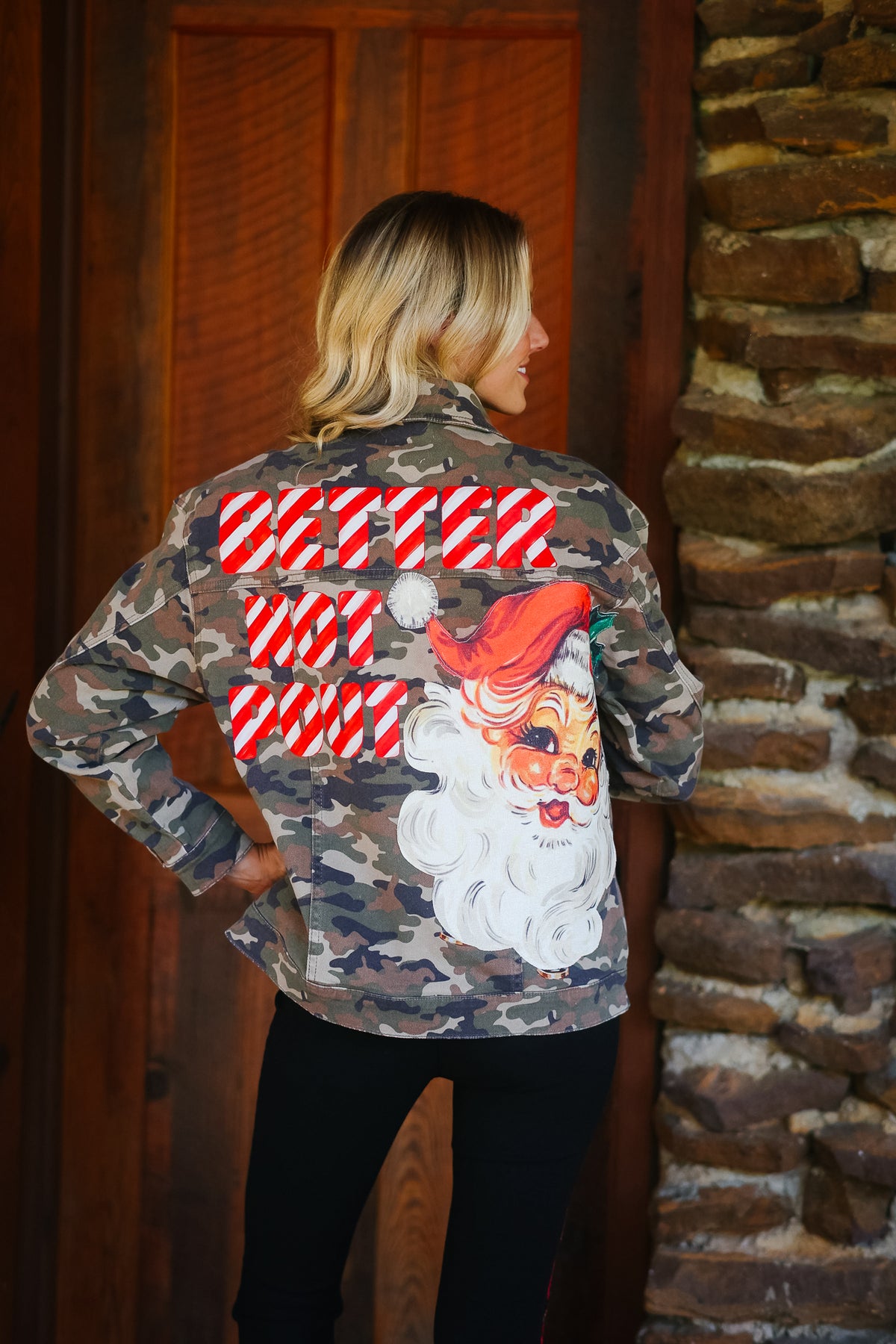 BETTER NOT POUT CAMO JACKET JACKET Judith March