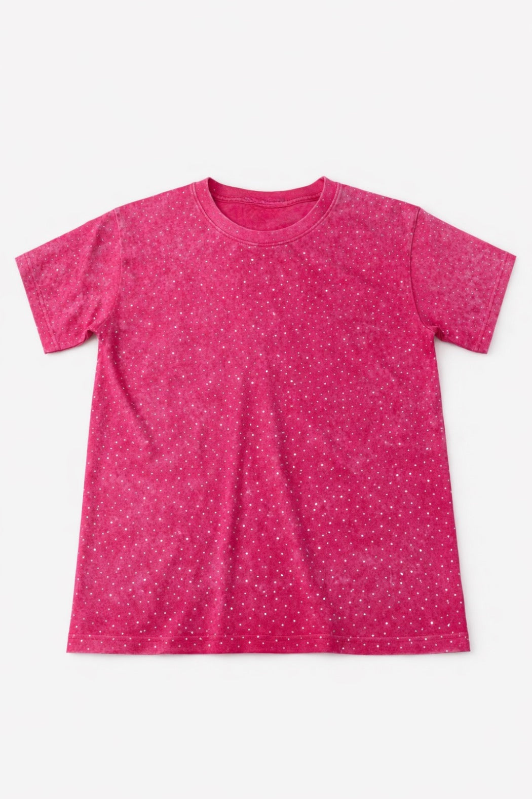 *PINK BEJEWELED TEE - LARGE TEE Judith March