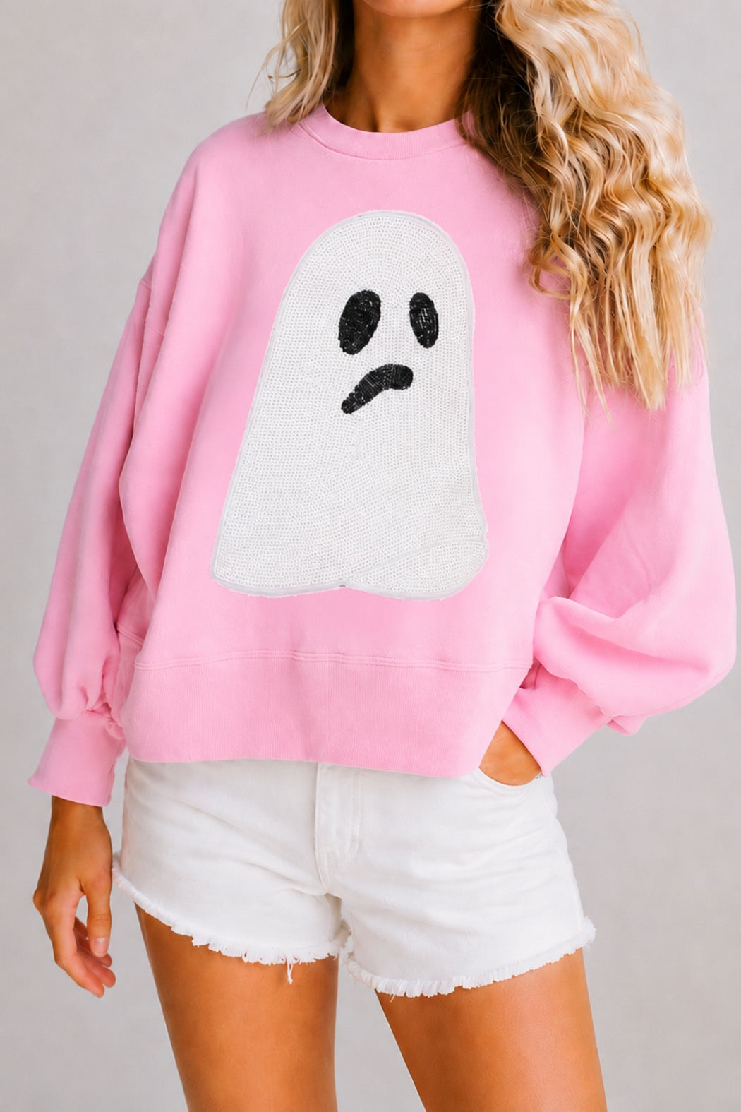 **GHOST PINK PULLOVER PULLOVER Judith March