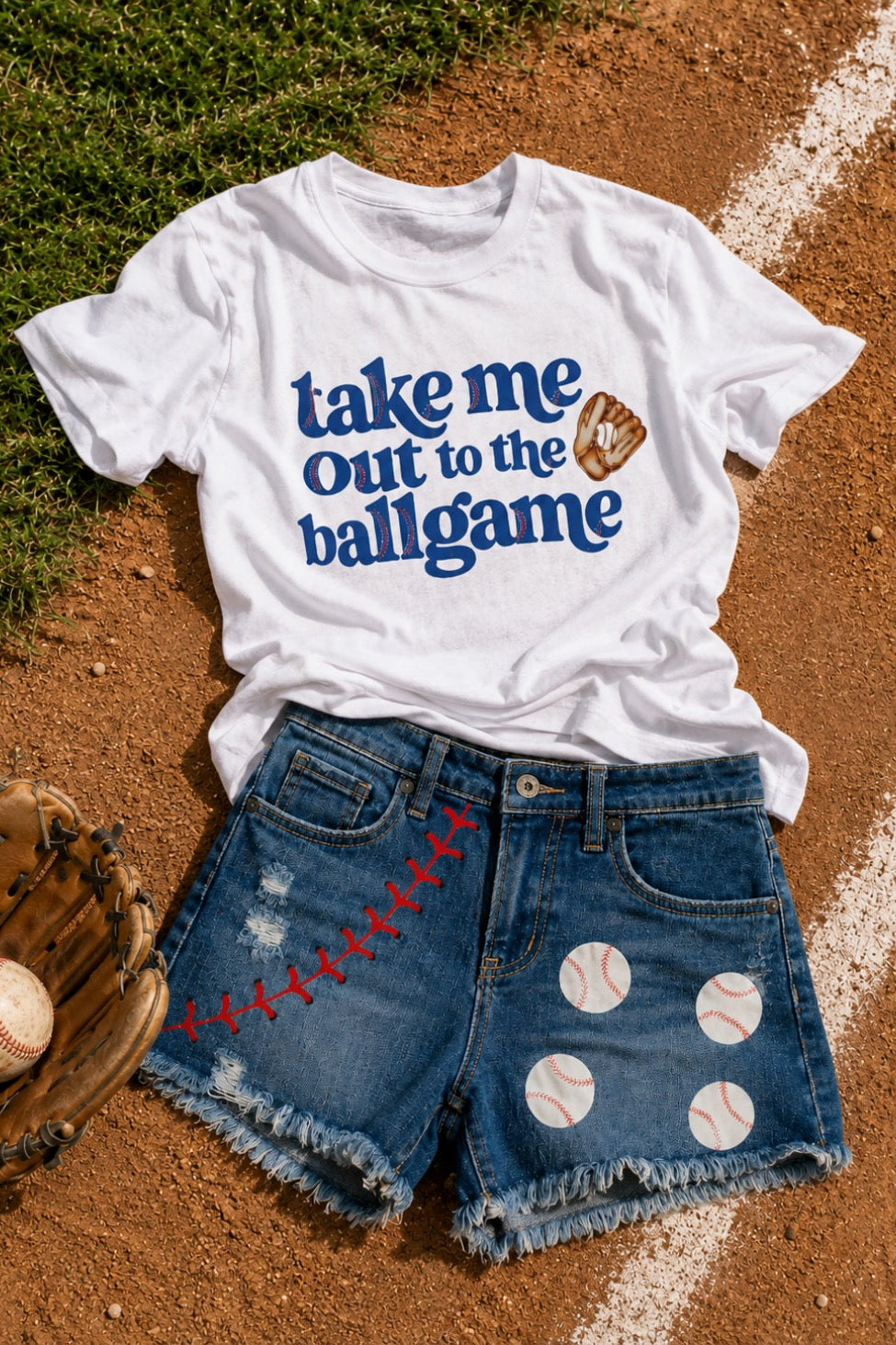 TAKE ME OUT TO THE BALLGAME TEE TEE Judith March