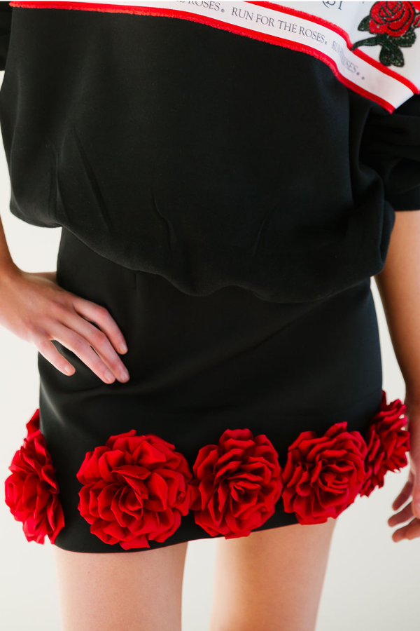 RUN FOR THE ROSES® BLACK SKIRT SKIRT Judith March