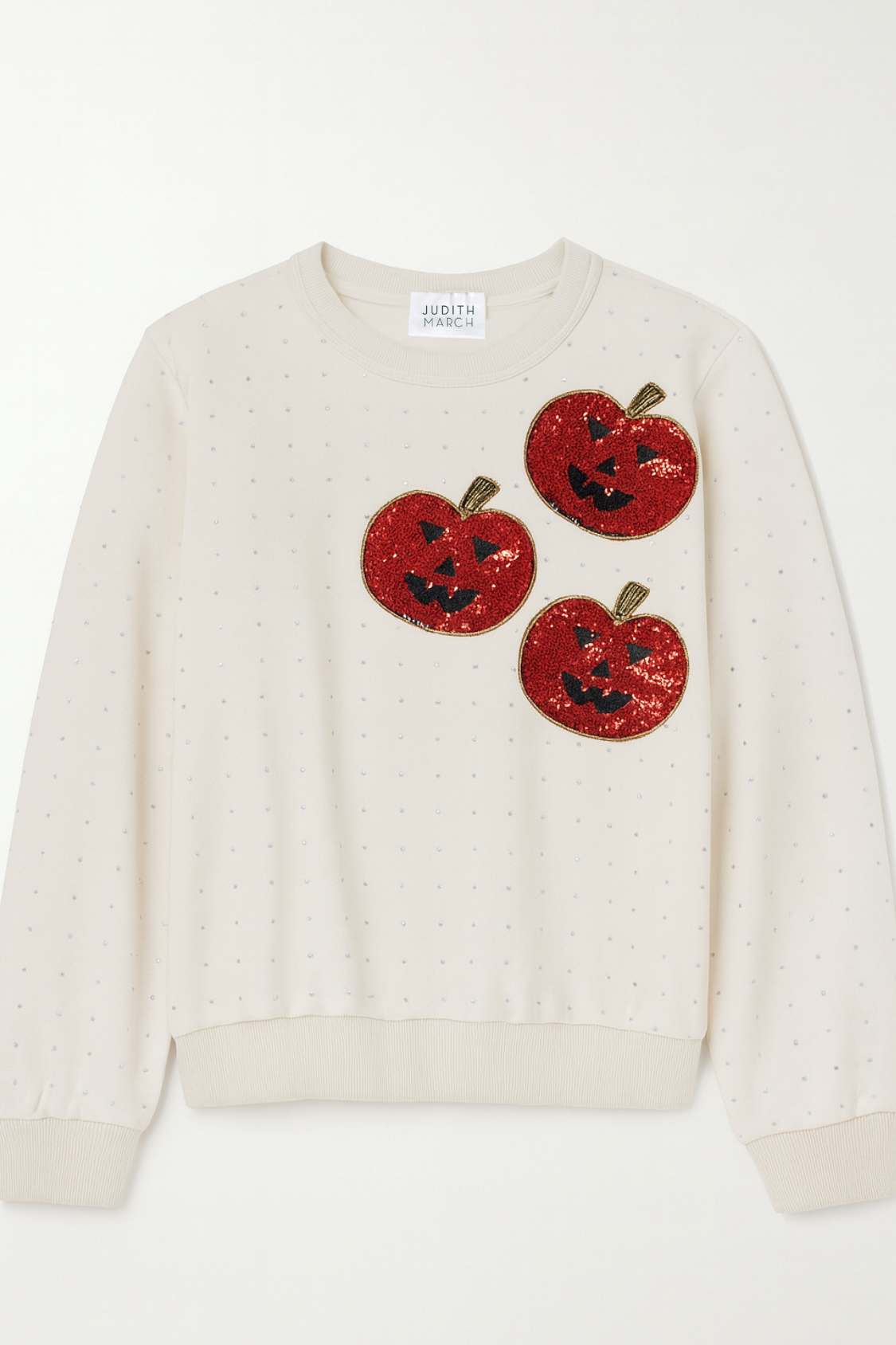 STAY SPOOKY BEJEWELED PULLOVER PULLOVER Judith March