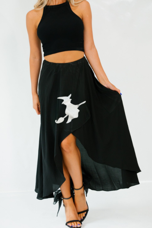 WICKED WITCH BLACK MAXI SKIRT SKIRT Judith March