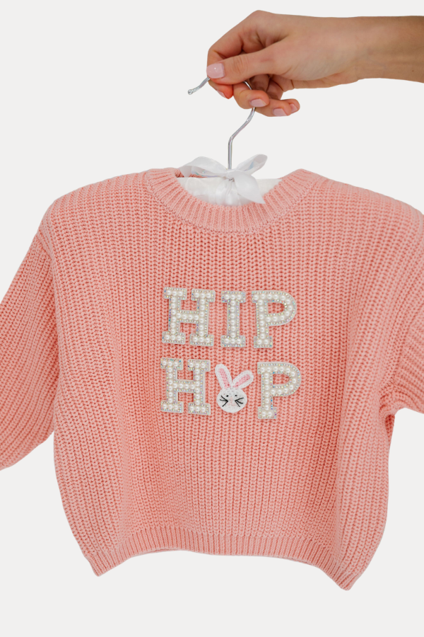 *MINI KIDS BEADED HIP HOP WAFFLE SWEATER - 6M PULLOVER Judith March