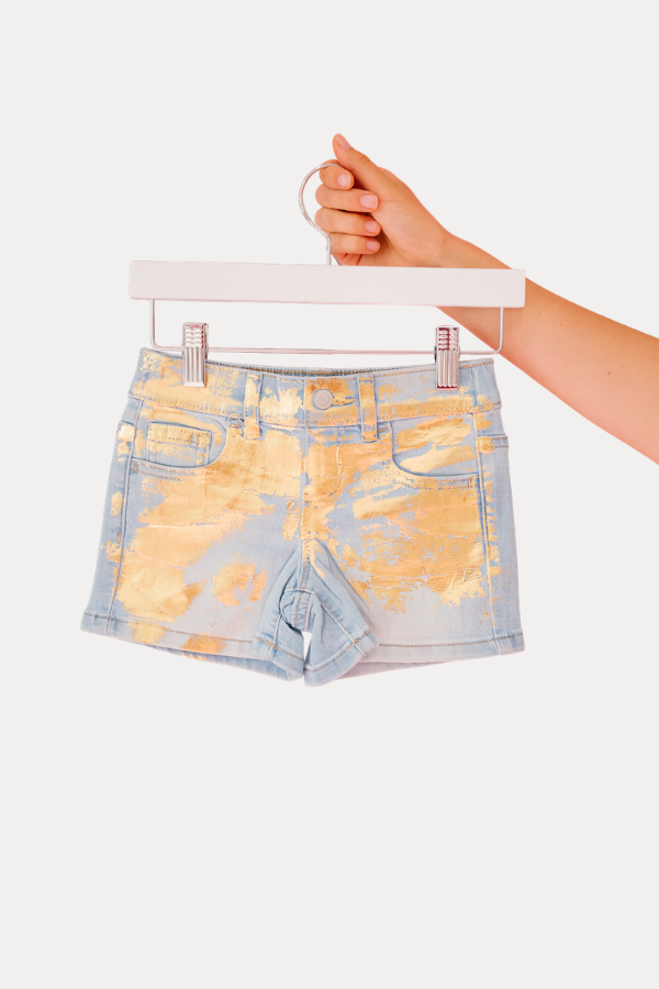 *MINI KIDS GOLDEN AGE DENIM SHORTS - XSMALL (2-4) PULLOVER Judith March