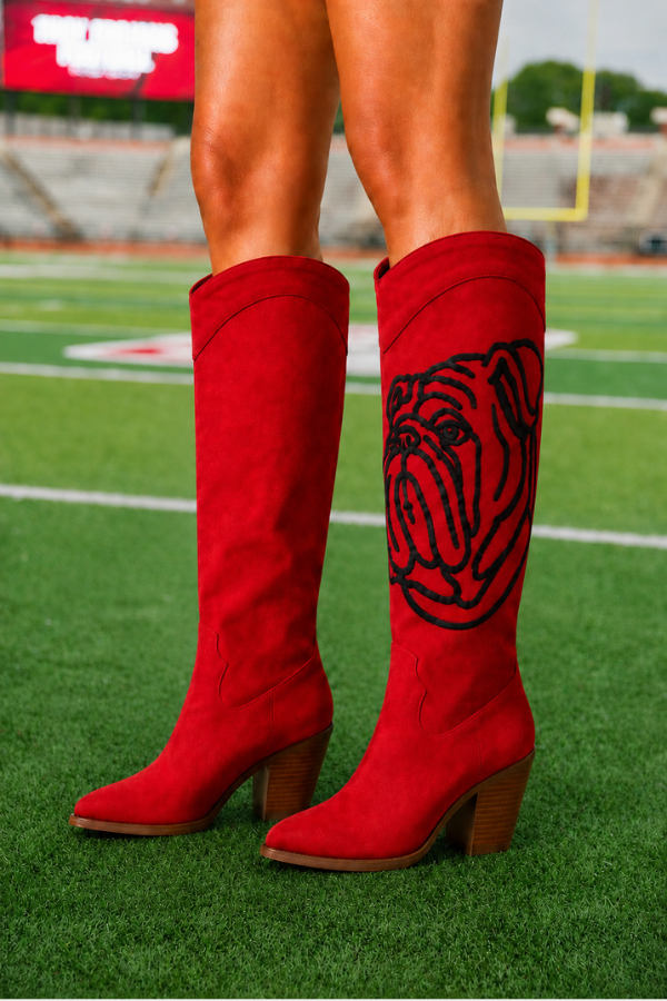 BULLDOG RED BOOTS BOOTS Judith March