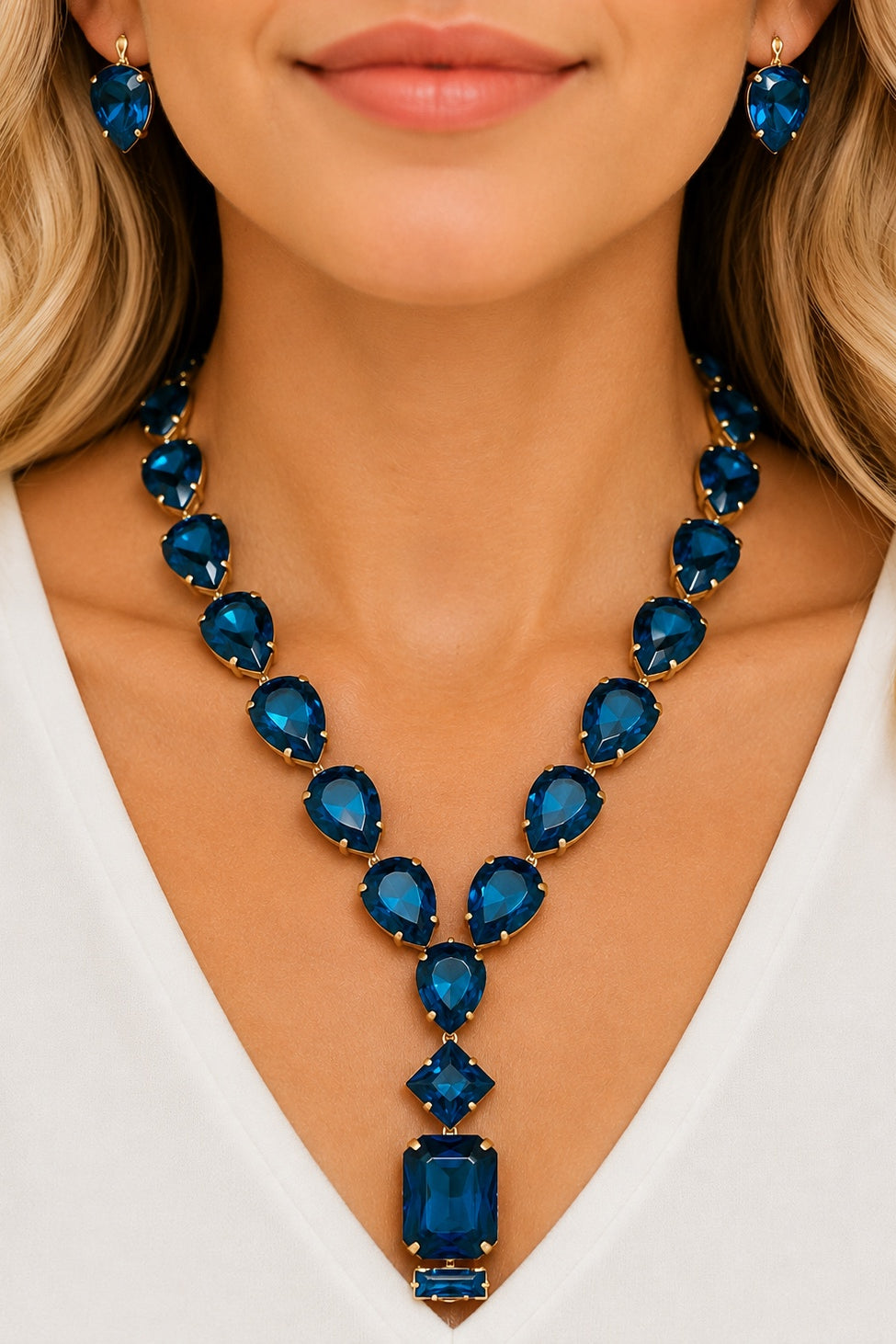 THE SAPPHIRE SOIRÉE STATEMENT NECKLACE