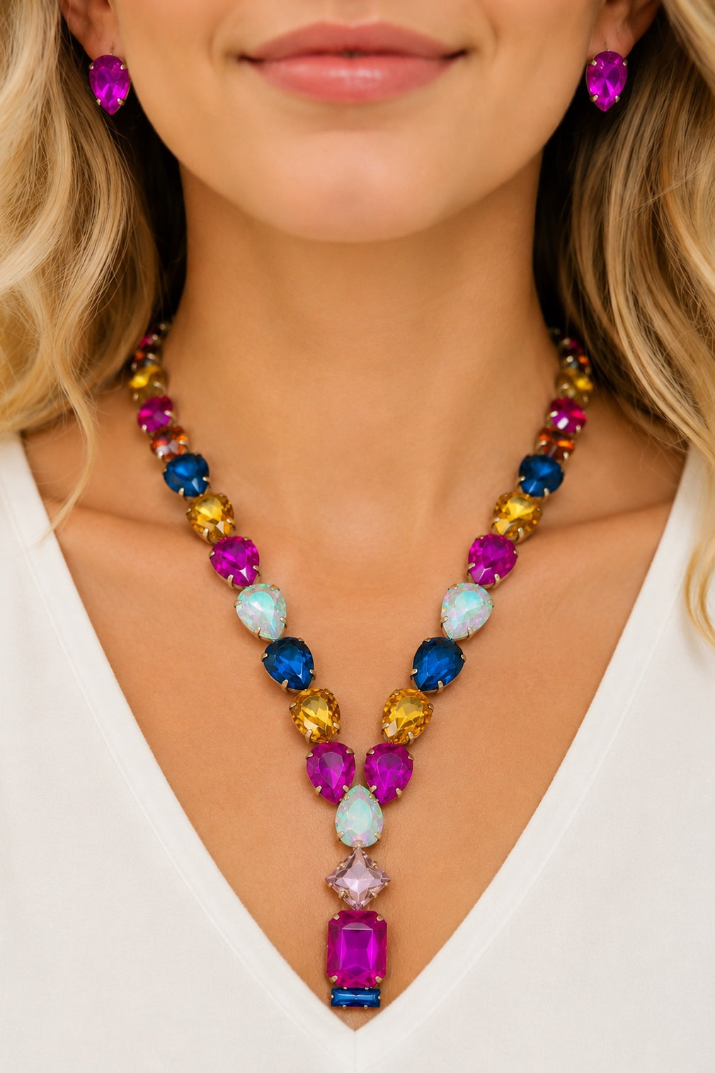 THE SAPPHIRE SOIRÉE STATEMENT NECKLACE