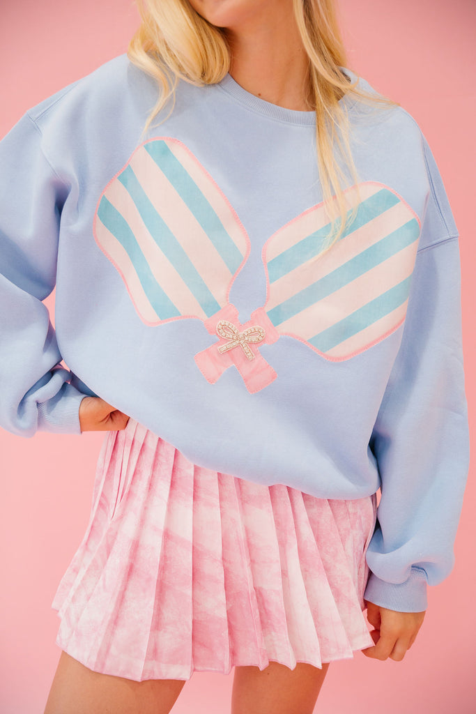 DOUBLE HIT BLUE PULLOVER PULLOVER Judith March   