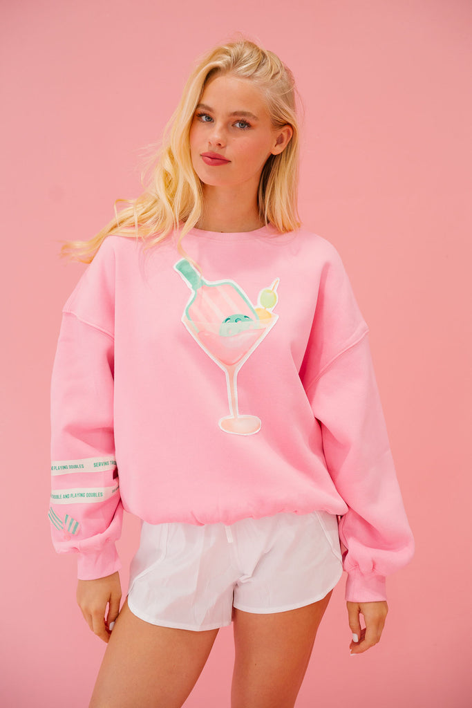DINKS & DRINKS PINK PULLOVER PULLOVER Judith March   