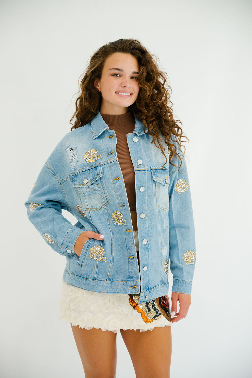 GAMEDAY READY DENIM JACKET JACKET Judith March