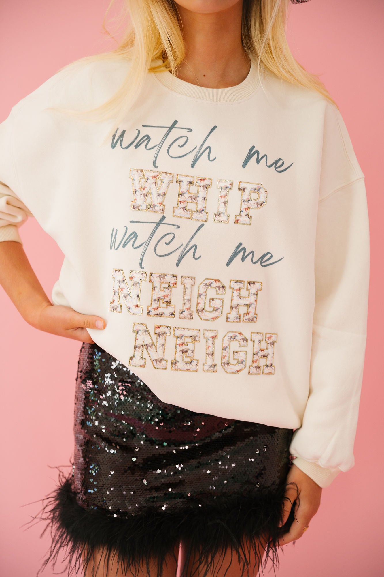 WATCH ME NEIGH NEIGH PULLOVER pullover Judith March   