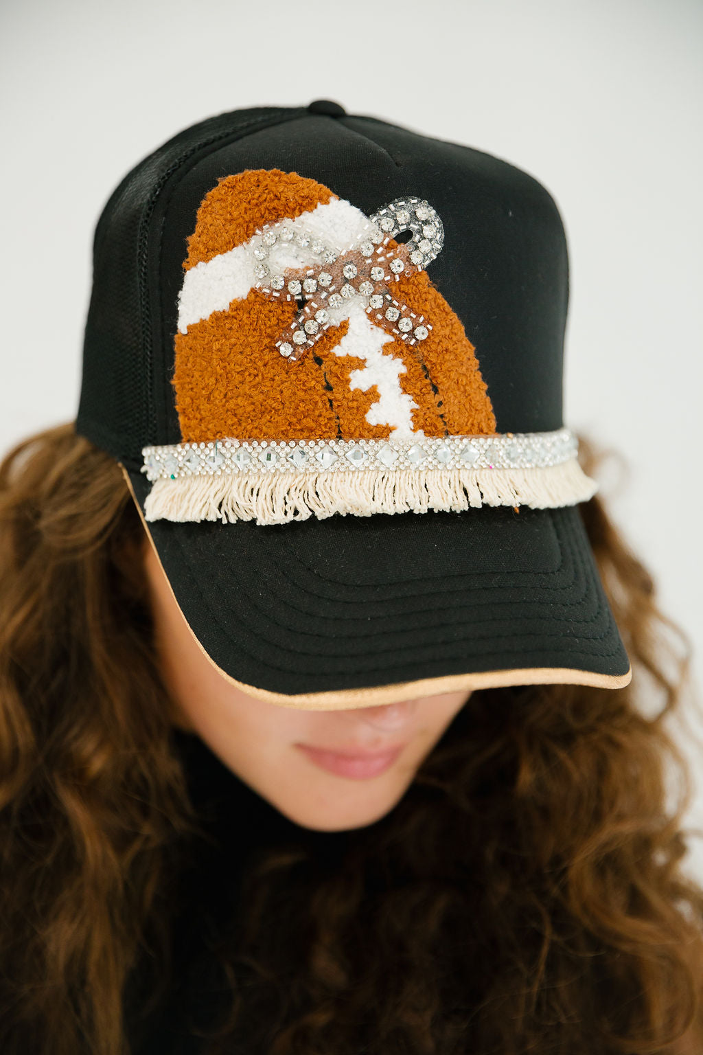 TOUCHDOWN FRINGE TRUCKER HATS TRUCKER HAT Judith March
