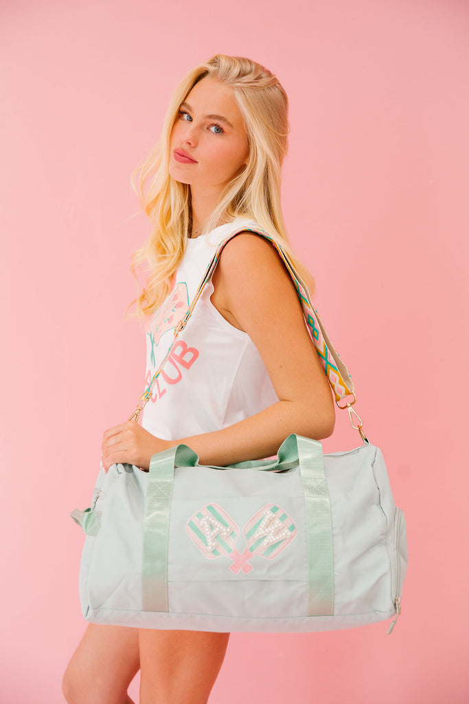 CUSTOM MINT PICKLEBALL DUFFLE BAG Duffel Bags Judith March   