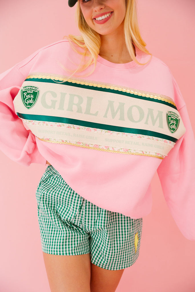 GIRL MOM PINK PULLOVER PULLOVER Judith March   