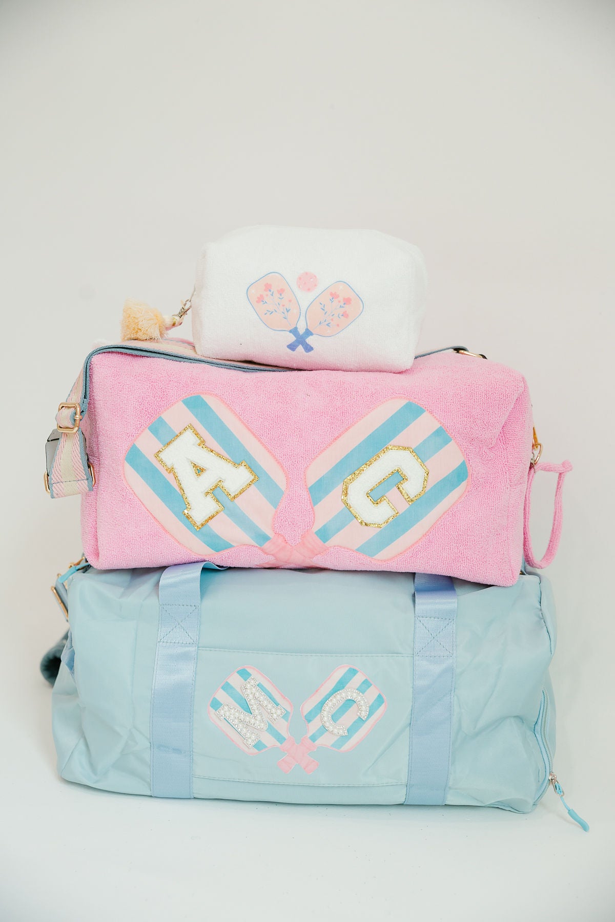 CUSTOM PINK PICKLEBALL BAG W/STRAP BAG Judith March   