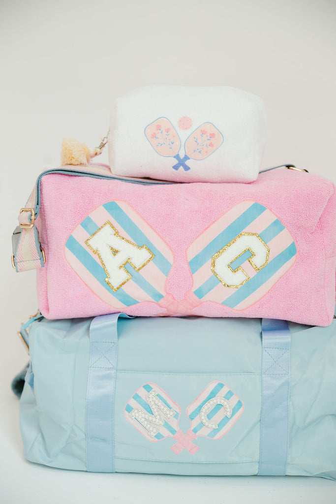 DOUBLE HIT WHITE SMALL TERRY BAG BAG Judith March   