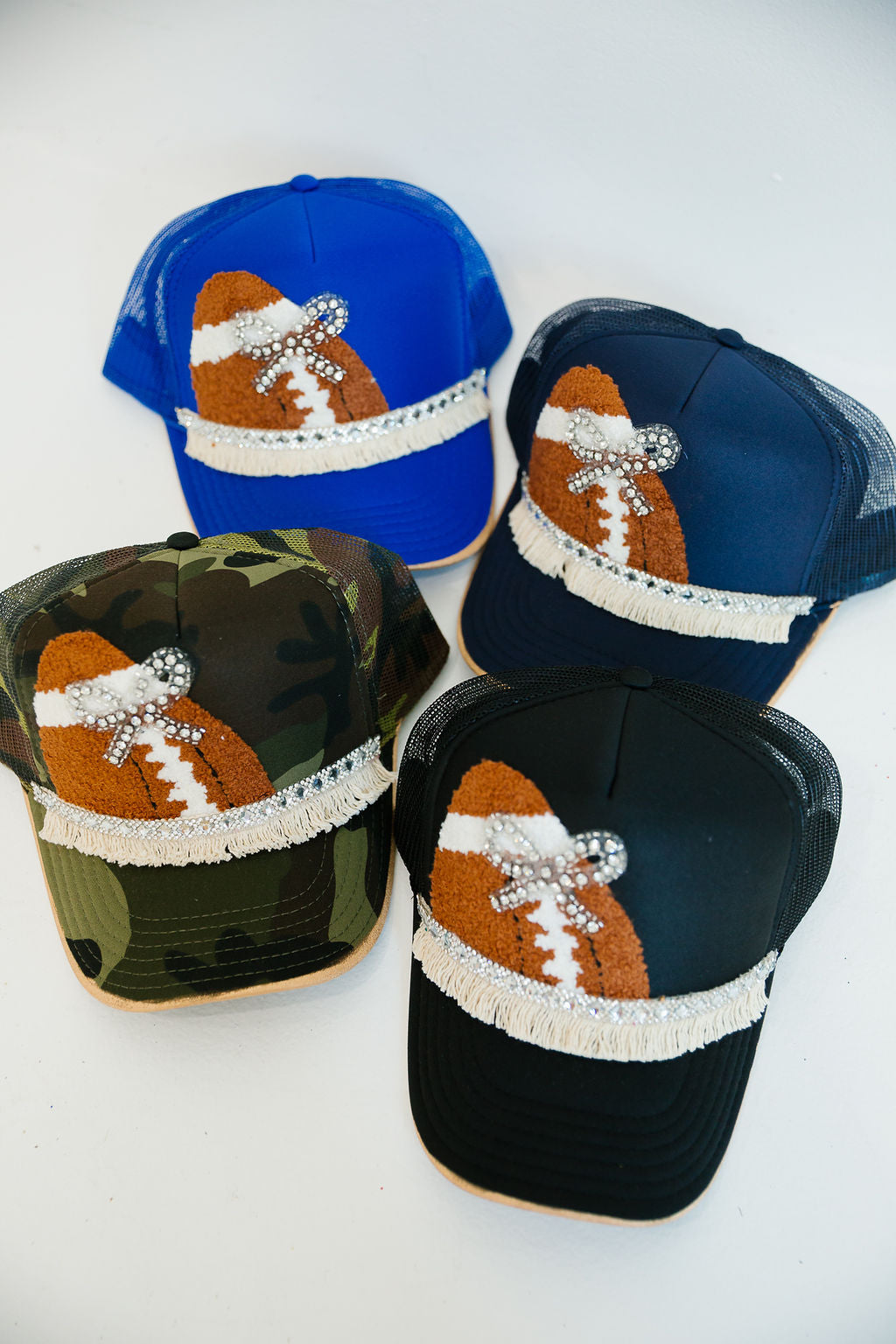 TOUCHDOWN FRINGE TRUCKER HATS TRUCKER HAT Judith March