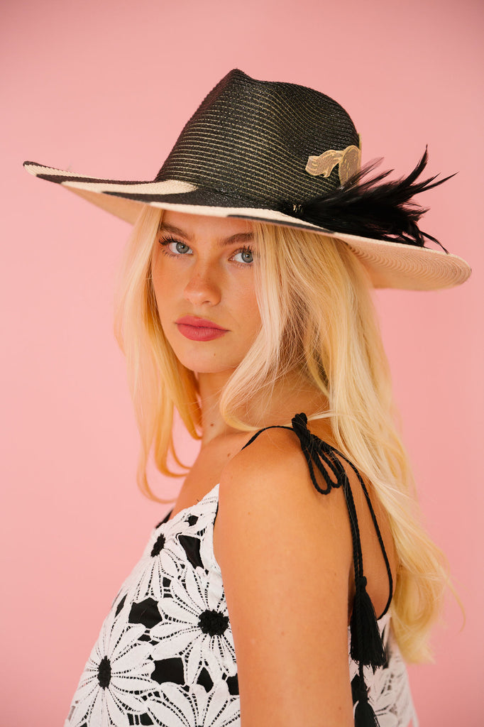 GOLDEN HORSE STRIPED SUN HAT (PRE-ORDER) Sun hat Judith March