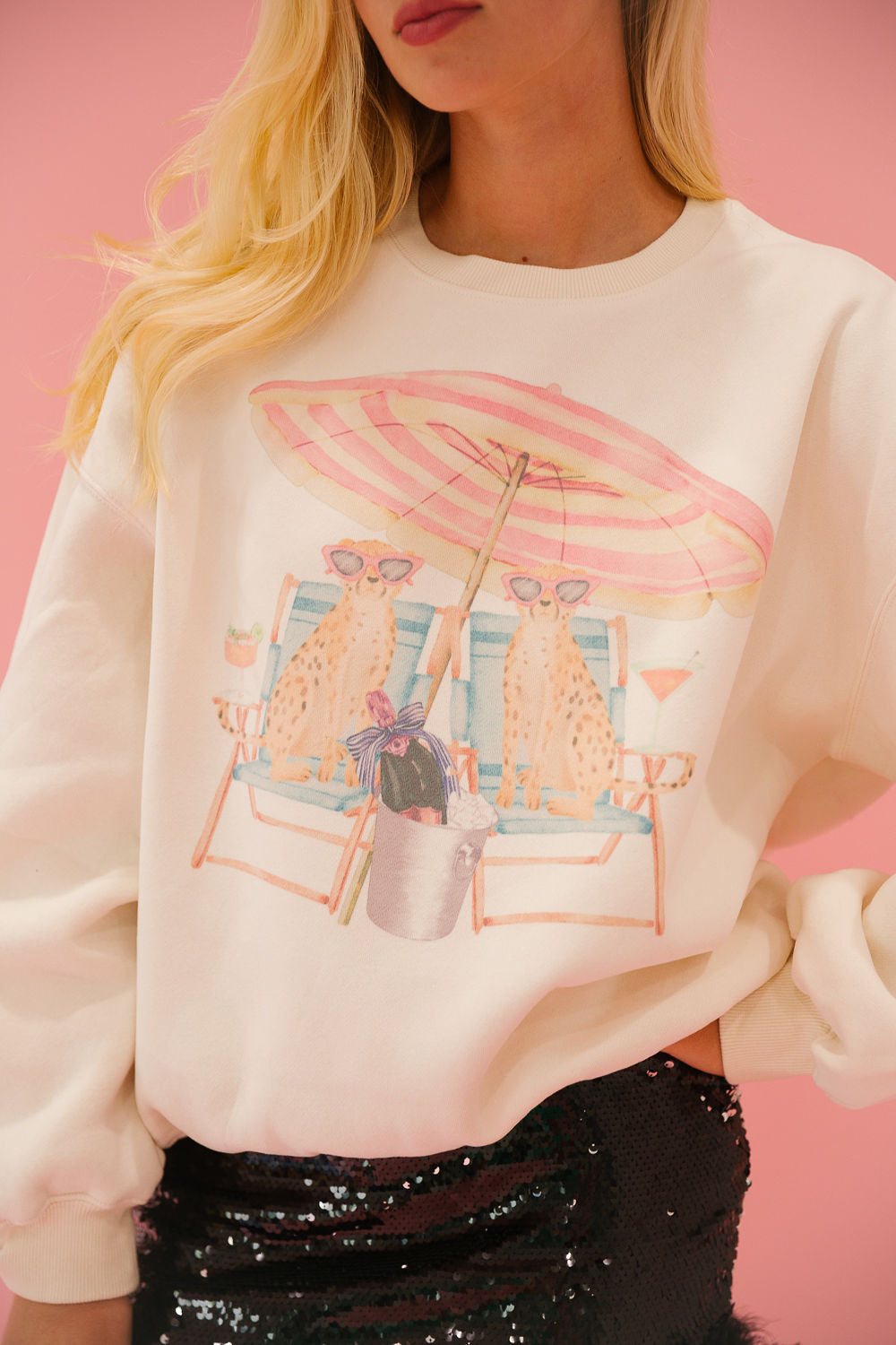 CAT MOM CREAM PULLOVER pullover Judith March